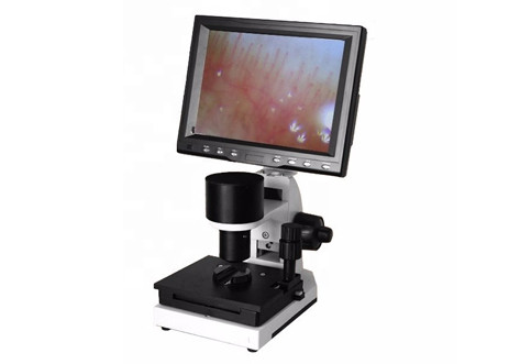Nail Fold 400X Lab Biological Microscope With Lcd Screen 9 Inch Portable