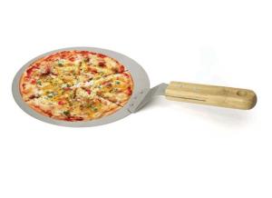 Wholesale Customized Stainless Steel 10&quot; Inch Pizza Cake Shovel With Wooden Handle from china suppliers