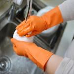 Waterproof Kitchen Rubber Gloves Durable Household Latex Gloves For Cleaning