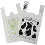 PLA Compostable Plastic T Shirt Shopping Bags Biodegradable Eco Friendly