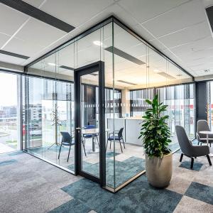 Wholesale Heavy Duty Glass Partition Wall Safety Aluminum Profile Glass Partition Wall from china suppliers