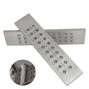 Wholesale Steel Alloy Jewelry Accessories Tools Rectangle Tungsten Carbide Draw Plate from china suppliers