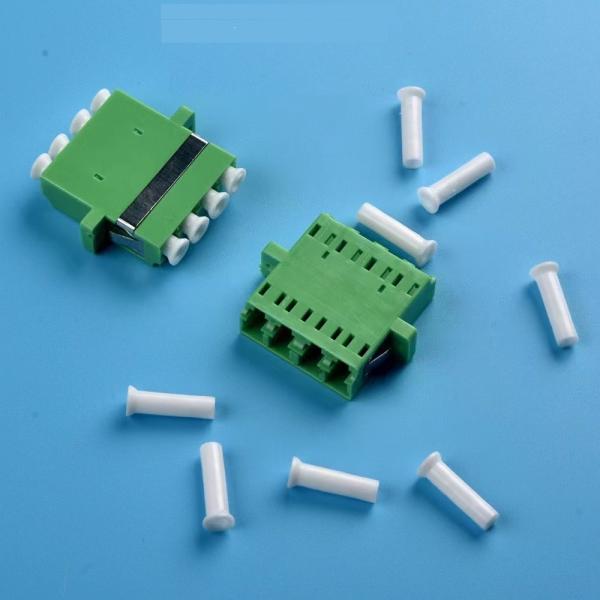 CATV / FTTH Fiber Optic Adapter / QUAD LC Plug No Shutter , Fiber Optic Cable