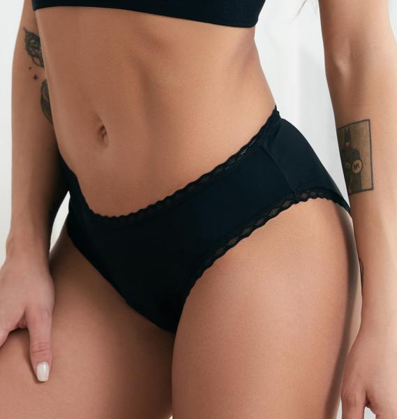 Plus Size Leakproof 4 Layer High Absorbency Menstrual Briefs Lace Period Panties