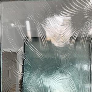 Wholesale Baroque Fluted Ribbed Patterned Glass For External Doors White Back Painted Glass Texture from china suppliers