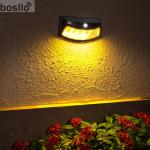 Solar Wall Lamps Monocrystalline Silicon 2V 200MA 0.4W Copper Black IP65