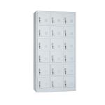 18 Door Key Lock Metal Storage Cabinet For Cell Phone Charge