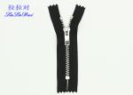 Aluminum Closed Ended Metal Zips , Bulk Metal Zippers For Cotton Coat And Winter