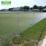 1.8m Height 75*75mm Hot Dipped Galvanized Chain Link Fence For Sport Field