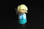 Frozen Princess Plastic Toy Figures With Disney Logo Blue / Pink Color