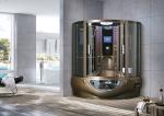 Fan Shaped Bathroom Shower Enclosure , OEM ODM Shower Steam Room Unit