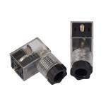 Waterproof Custom Solenoid Valve Plug 3PE 2PE Size A B C Base Field Wirable