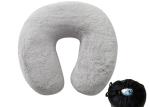 Soft Car Travel Neck Pillow , U Shape Cartoon Pattern Neck Nursing Cushion