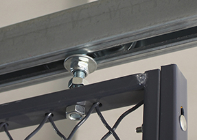 Access Control 3 Sides Wire Mesh Security Cage , Warehouse Security Cage 20* 10 *10