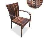 Grey 6 Seater Outdoor Dining Set Table Rectangular Desk Villa Courtyard Rattan