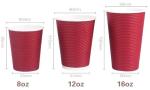 disposable cup/vending paper cup/custom coffee cups,ripple wall disposable paper
