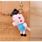 Colorful Plush Cute Pig Keychains PP Cotton Material Customized Size