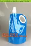 Collapsible Sports Water Bottle 3 Pack, Foldable Leak Proof Travel Bottles for