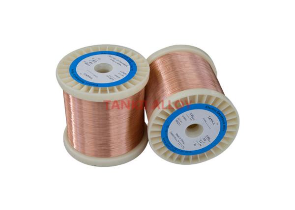 Round Copper And Nickel Alloy Wire CuNi6 / CuNi10 For Automobile Heating