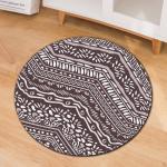 Modern Minimalist Printed Chair Floor Mat Round Office Computer Floor Mat