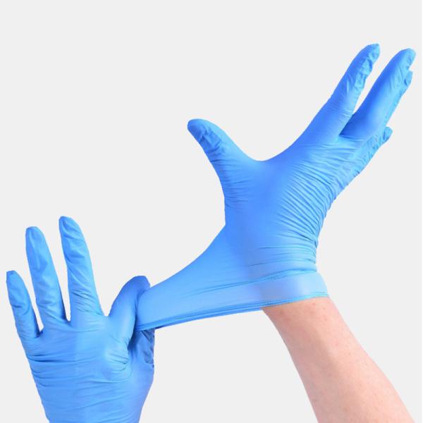 FDA 510K Blue Non-Medical Powder Free Examination Disposable Nitrile Gloves