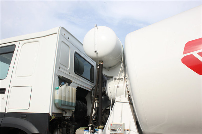 SINOTRUK HOWO 6x4 8m3 Concrete Mixer Truck With Pump Self - Loading