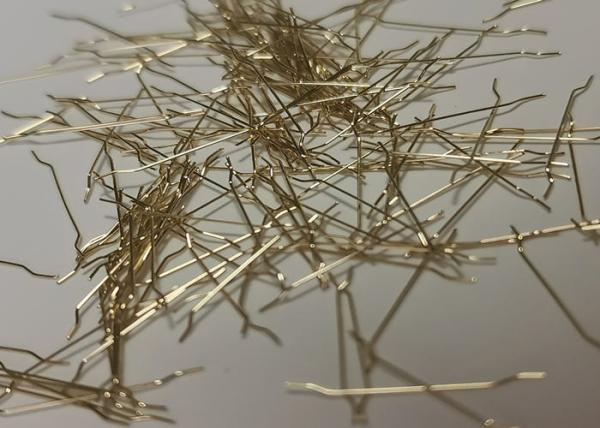 Copper Coated Micro Hooked Metal Fiber Reinforced Concrete 0.2mm Diameter 6mm