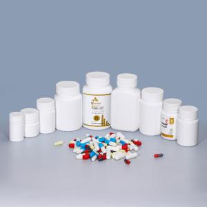Wholesale 20ml-200ml Empty Pill Bottles Packaging with Screw Cap Round Bottle HDPE Material from china suppliers