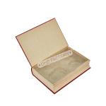 Elegant Red Coffee Table Book Box Gift Packaging Faux Book Storage Box