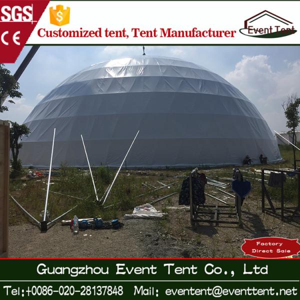 35m hot galvanized steel frame PVC roof large dome tent for event party 1000