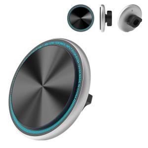 Wholesale Wireless Charging Station For Cars With Magnetic Suction And Running Character Light Strong Magnetism And Logo Carving Capability from china suppliers