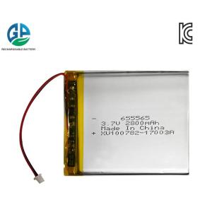 Wholesale OEM 655565 3.7V 2800mAh Lithium Polymer Batteries 3.7v Lipo Battery FCC CB CE KC from china suppliers