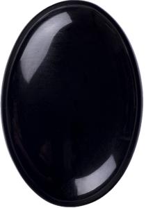 Wholesale Natural Polished Black Obsidian Palm Stone Black Obsidian Pocket Worry Gemstone For Stress Reducing Home Decoration from china suppliers