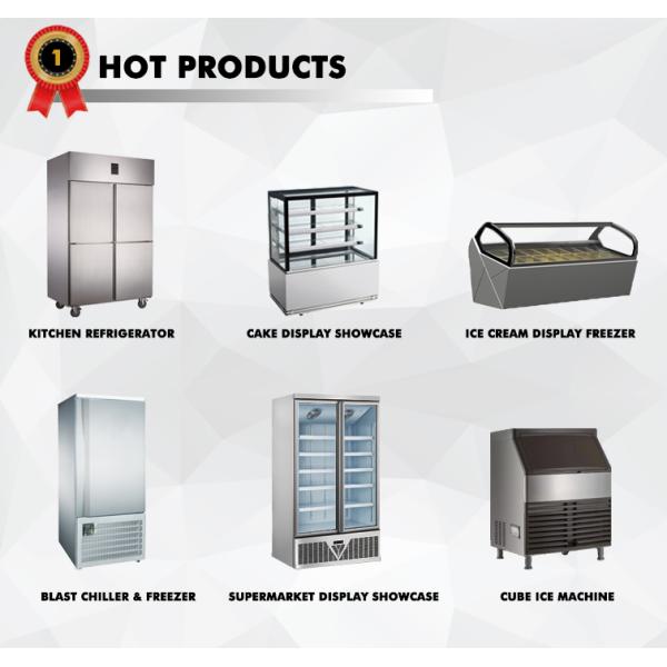 Commercial Chiller Meat Shop Glass Refrigeration Fresh Food Demonstration Supermarket Cooler Big Display Capacity