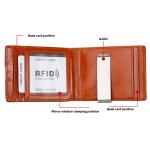 Daily Life Essential Men's Genuine Leather Wallet with Multi-functional Coin
