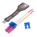 Safety Lc Type Fiber Optic Connector , Fiber Fast Connector Low Insertion Loss