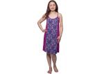 Single Jersey Braces Skirt Womens Summer Nightwear With Contast Corron Lace