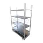 Farm Plant Flower Cc Trolley Galvanized Metal Horticultural Nursery Plant