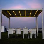 Villa Metal Gazebo Leisure Shading Outdoor Aluminium Pergola With Louvered Roof