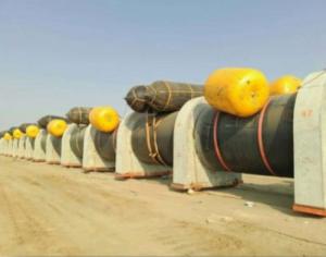 Wholesale Air lifting buoyancy salvage and refloatation rubber airbag for dock construction from china suppliers