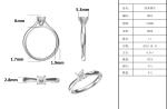 925 Sterling Silver Jewelry Diamond Moissanite Engagement Rings Promise Rings