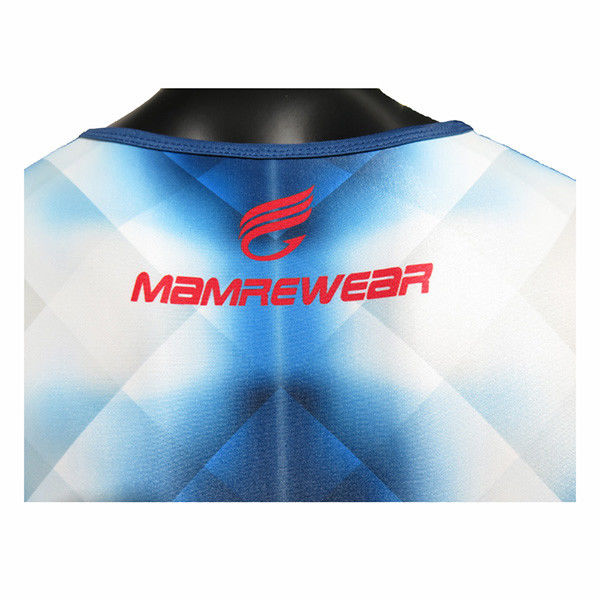Adults Blue Crew Uniform Rowing Suit Flatlock Stitching XS To XXXL Size