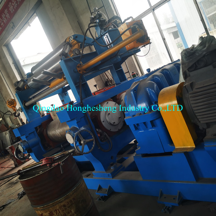 Two Roll Rubber Mixing Mill Electrical Heated 50~60 HRC
