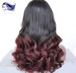 Black Women Remy Human Hair Full Lace Wigs Tangle Free 24 Inch