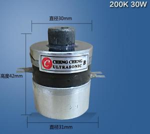 Wholesale 200k High Frequency Stainless Steel Piezoelectric Ultrasonic Transducer from china suppliers