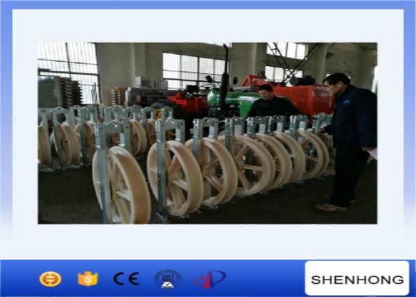 Single Nylon Wheels Large Diameter Rope Pulley Diameter 916mm Stringing
