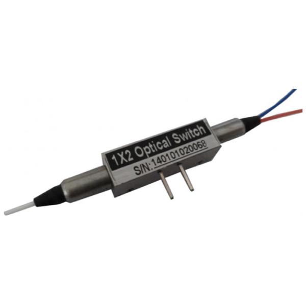 Low Crosstalk Fiber Optic Switch , 1x2 Optical Switch Solid State Wavelength