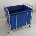Stainless Steel Medical Waste Trolley For Hospital Morning Nursing Clothes