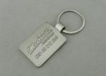 Zinc Alloy Die Casting Promotional Key Chain With Misty Nickel Plating