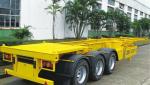 40 Tons Skeleton Semi Trailer With 12 Twist Container Locks 20ft and 40ft 3 Axle
